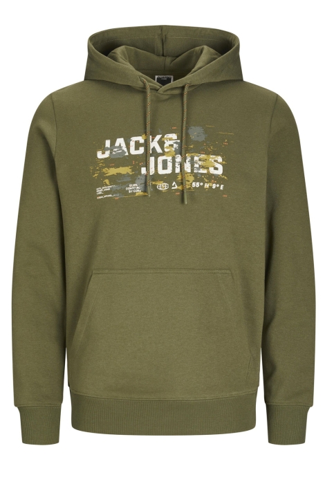 Jack & Jones jcooutdoor logo sweat hood sn