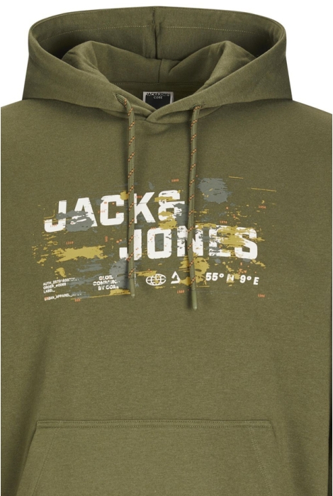 Jack & Jones jcooutdoor logo sweat hood sn