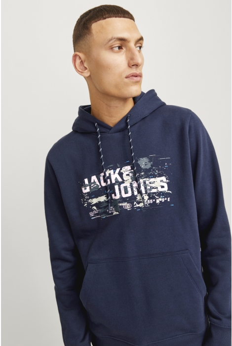 Jack & Jones jcooutdoor logo sweat hood sn