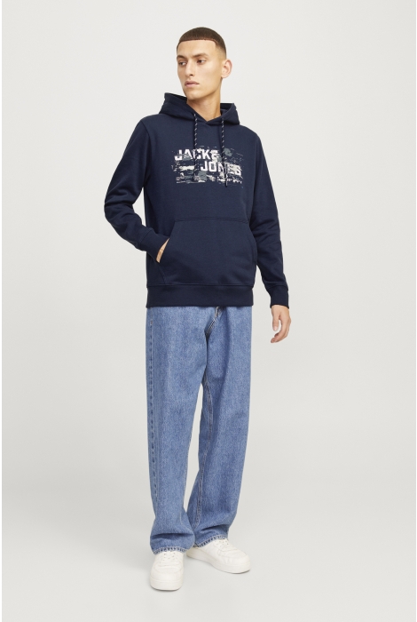 Jack & Jones jcooutdoor logo sweat hood sn