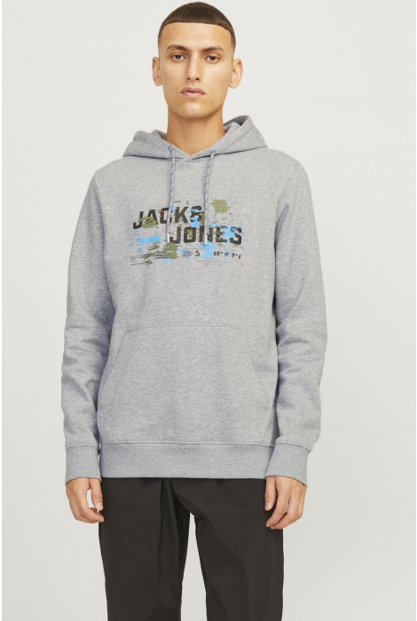 Jack & Jones jcooutdoor logo sweat hood sn