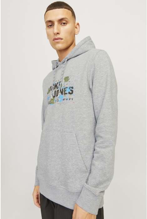 Jack & Jones jcooutdoor logo sweat hood sn