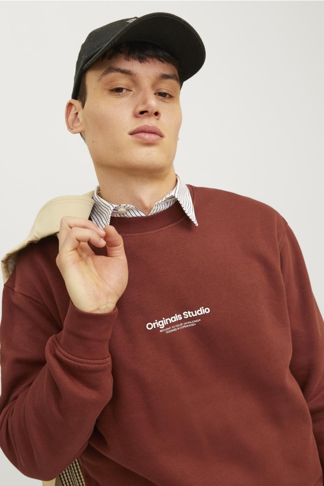 JORVESTERBRO SWEAT CREW NECK NOOS 12241694 BRANDY BROWN