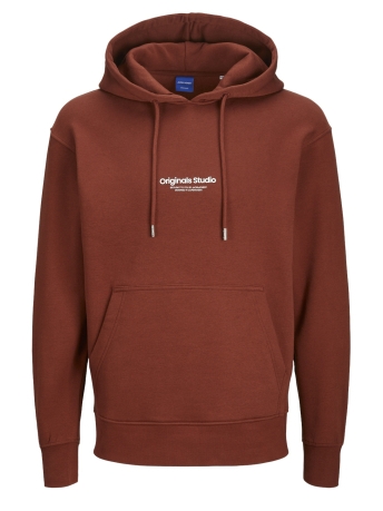 Jack & Jones Trui JORVESTERBRO SWEAT HOOD NOOS 12241687 BRANDY BROWN