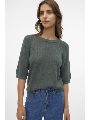 Vero Moda Trui VMNEWLEXSUN STITCH 2/4 O-NECK PULL. GA 10310546 BALSAM GREEN