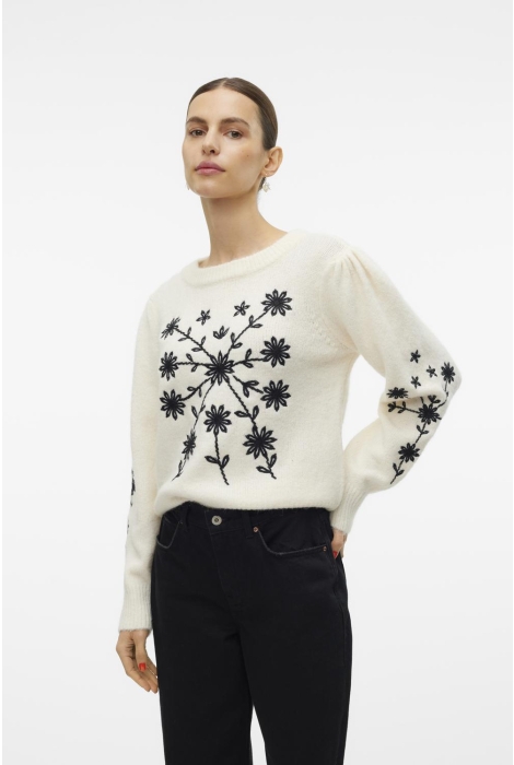 Vero Moda vmgaia ls o-neck embroidery pullove