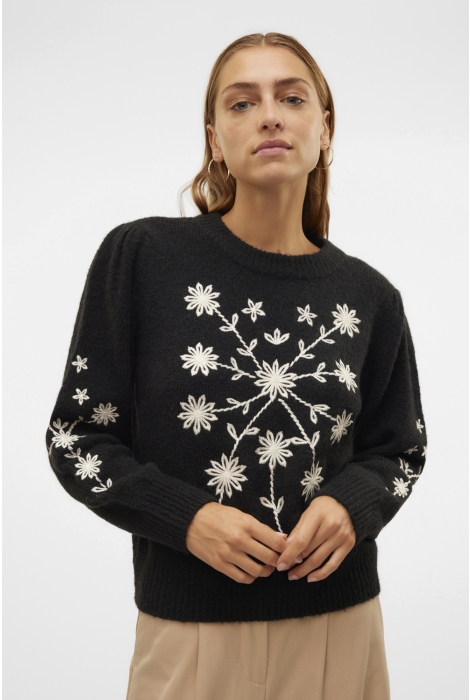 Vero Moda vmgaia ls o-neck embroidery pullove