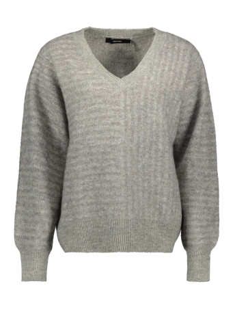 Vero Moda Trui VMURANUS LS V-NECK PULLOVER GA BF 10309599 Light Grey Melange/W. MEDIUM