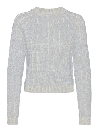 Vero Moda Trui VMVANJA LS O-NECK PULLOVER 10314099 BIRCH/W. ZILVER