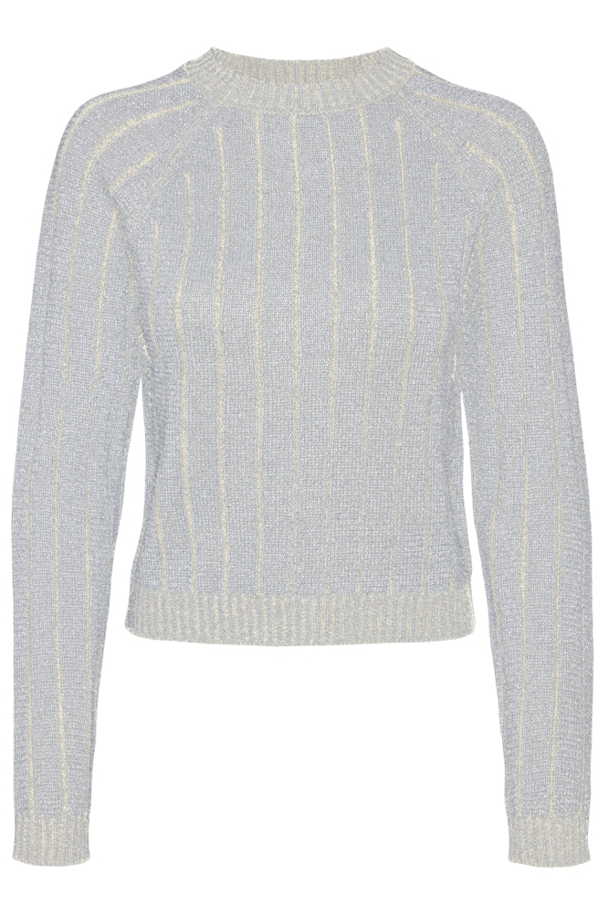 VMVANJA LS O-NECK PULLOVER 10314099 BIRCH/W. ZILVER