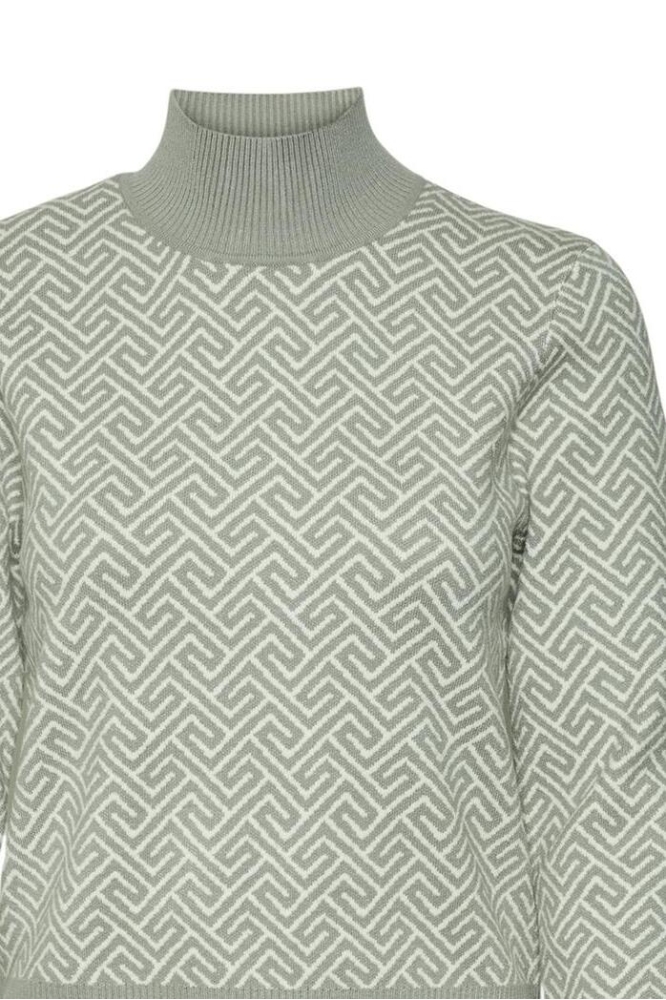 VMARIA ART LS HIGH-NECK PULLOVER GA 10314509 BIRCH/W. GRIFFIN