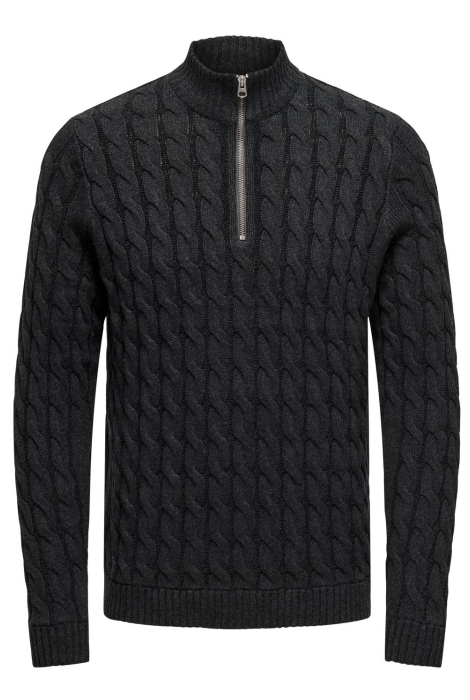 Only & Sons onskicker life reg 3 cable half zip