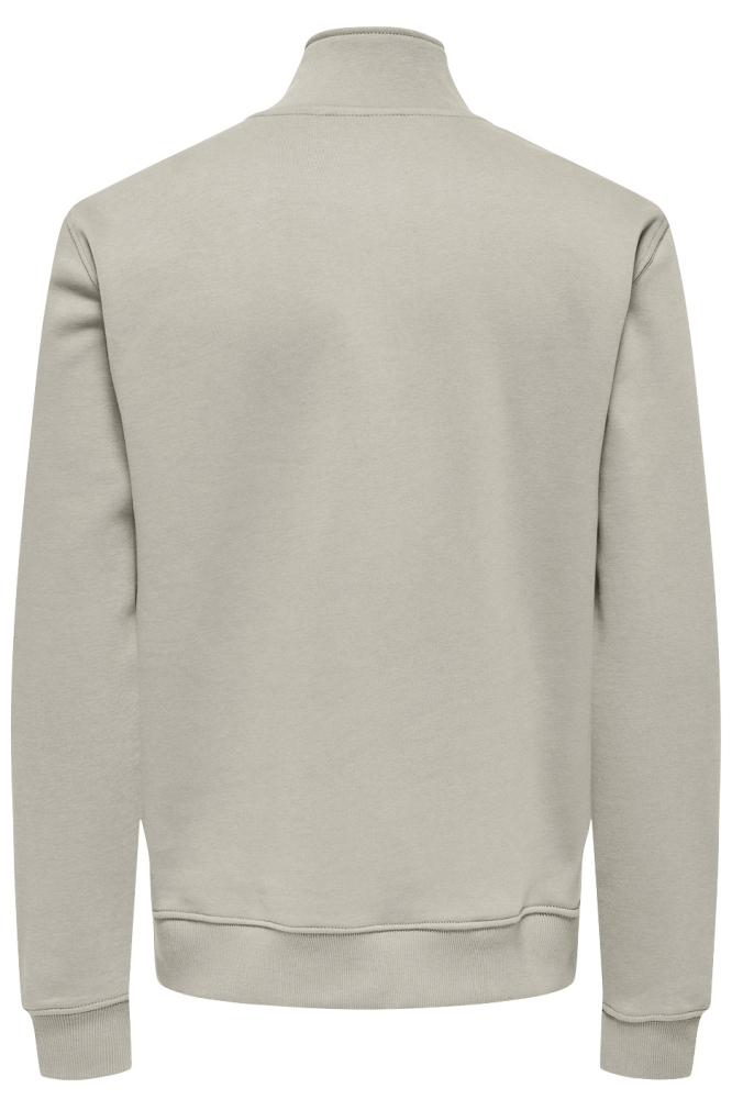 ONSCURATED REG HALF ZIP SWEAT 22030922 SILVER LINING