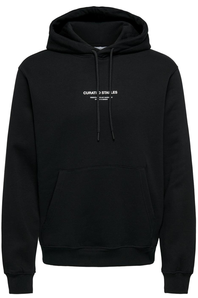 ONSCURATED REG HOODIE SWEAT 22030921 Black