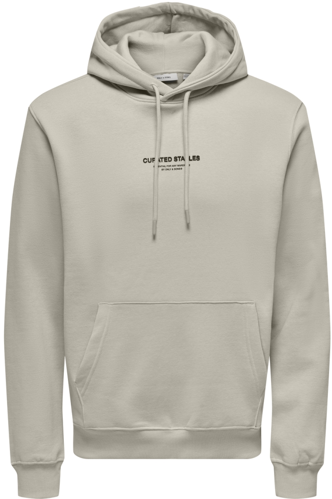 ONSCURATED REG HOODIE SWEAT 22030921 SILVER LINNING