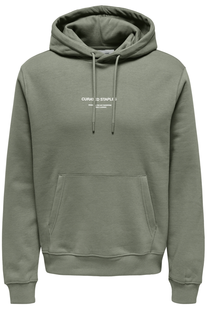 ONSCURATED REG HOODIE SWEAT 22030921 CASTOR GRAY