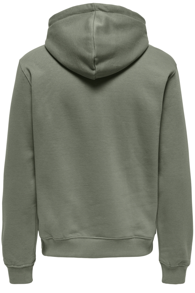 ONSCURATED REG HOODIE SWEAT 22030921 CASTOR GRAY