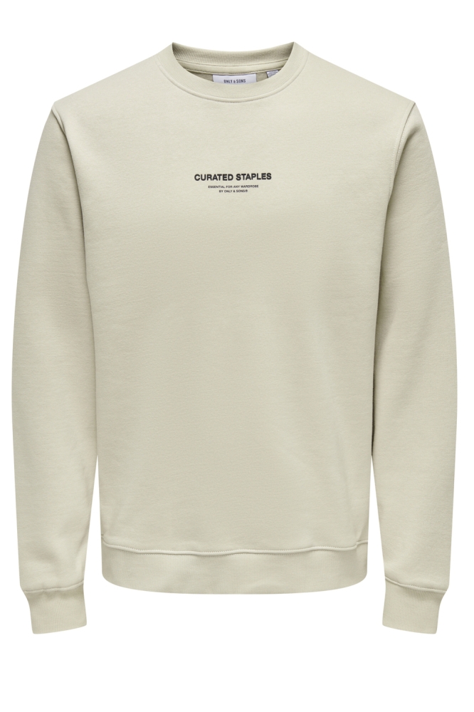 ONSCURATED REG CREW NECK SWEAT 22030923 Silver Lining