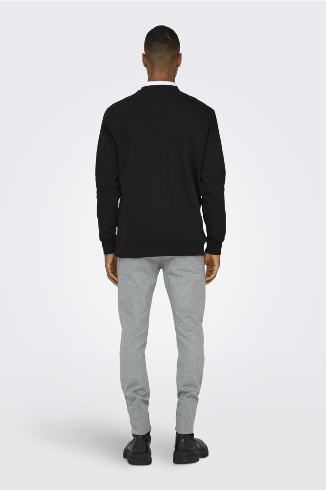 ONSCURATED REG CREW NECK SWEAT 22030923 Black