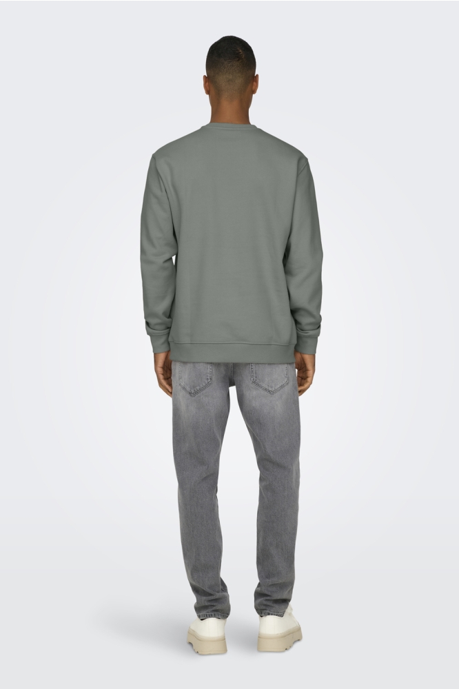 ONSCURATED REG CREW NECK SWEAT 22030923 Castor Gray