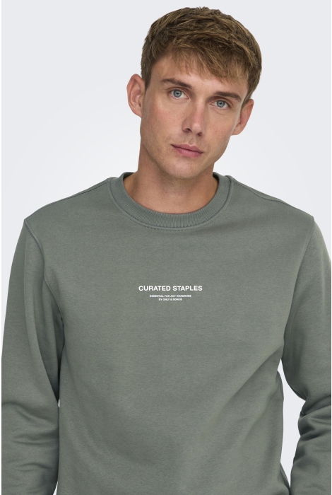 Only & Sons onscurated reg crew neck sweat