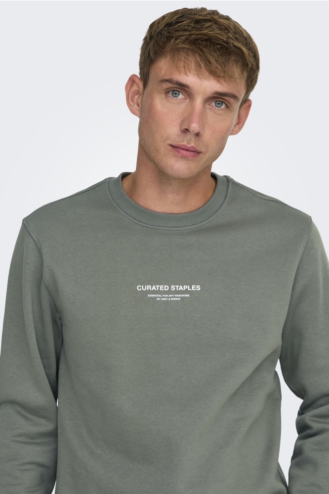 ONSCURATED REG CREW NECK SWEAT 22030923 Castor Gray