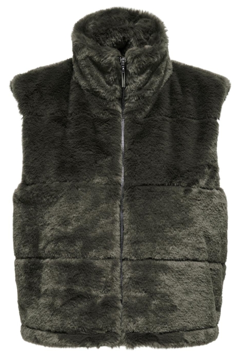 Only onlvida faux fur waistcoat cc otw