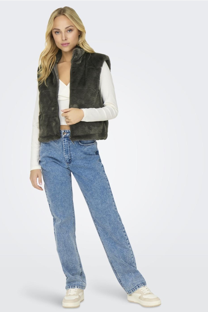 ONLVIDA FAUX FUR WAISTCOAT CC OTW 15322106 Thunderstorm