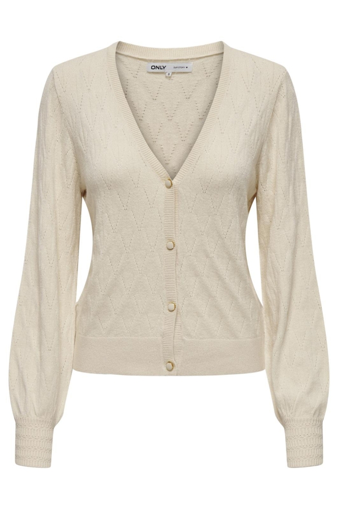 ONLFRIDA LIFE LS V-NECK CARDIGAN CC 15324719 BIRCH