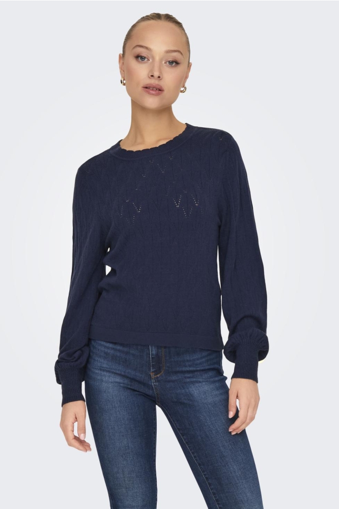 ONLFRIDA LIFE LS STRUCTURE O-NECK C 15329834 NAVAL ACADEMY