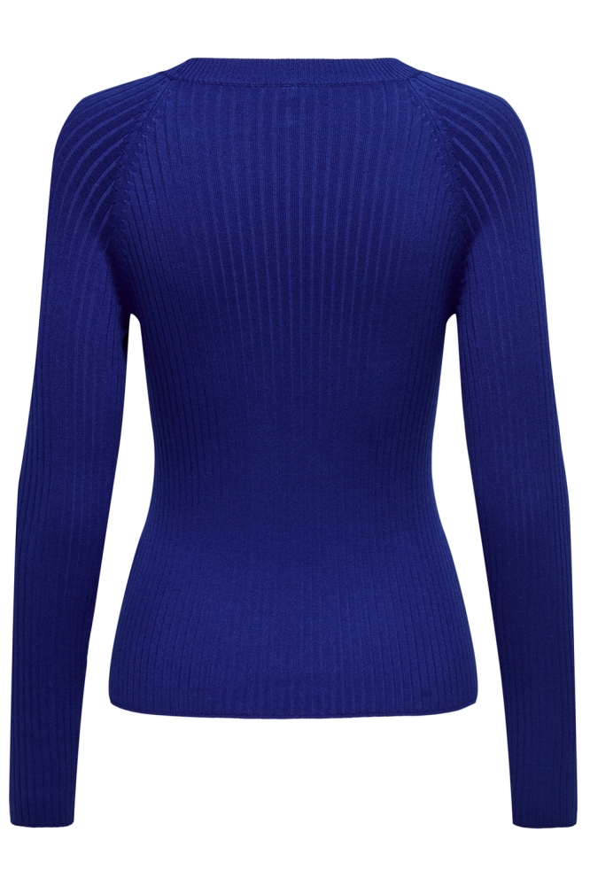 ONLMEDDI LS BUTTON DETAIL O-NECK 15324606 SODALITE BLUE