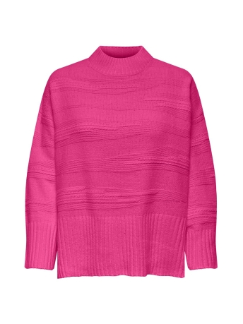 Only Trui ONLIMA LS LOOSE STRUC HIGHNECK CC K 15324514 FUCHSIA PURPLE