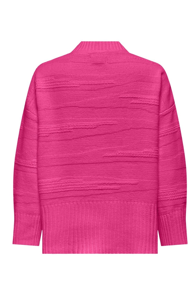 ONLIMA LS LOOSE STRUC HIGHNECK CC K 15324514 FUCHSIA PURPLE