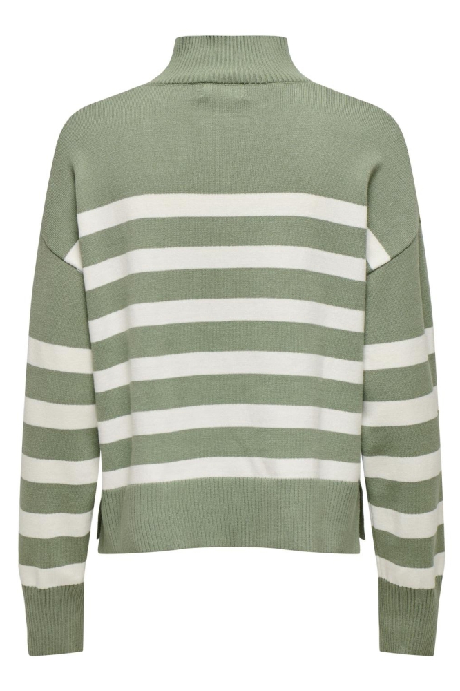 ONLBARI L/S HIGHNECK KNT 15283109 HEDGE GREEN/CLOUD DANCE