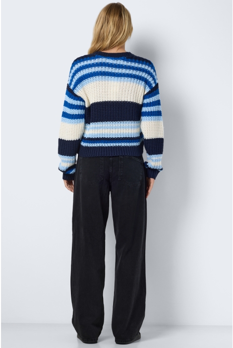 Noisy may nmcharlie l/s o-neck stripe knit no