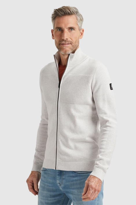 Vanguard zip jacket cotton melange