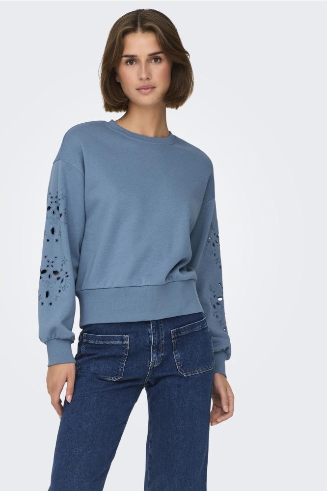 ONLWINNIE L/S O-NECK SWT 15303920 Coronet Blue/Romantic