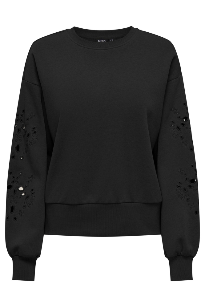 ONLWINNIE L/S O-NECK SWT 15303920 Black/Romantic