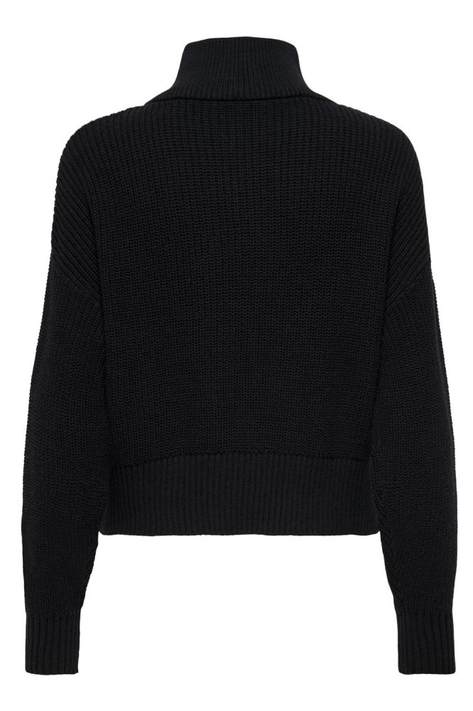 ONLFOLLY LS HIGH NECK HALF ZIP KNT 15334240 Black