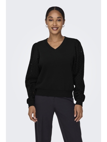 Only Trui ONLDONNA L/S V-NECK SWT 15330983 Black