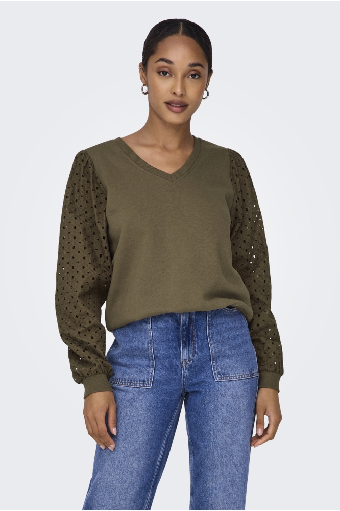 ONLDONNA L/S V-NECK SWT 15330983 Cub