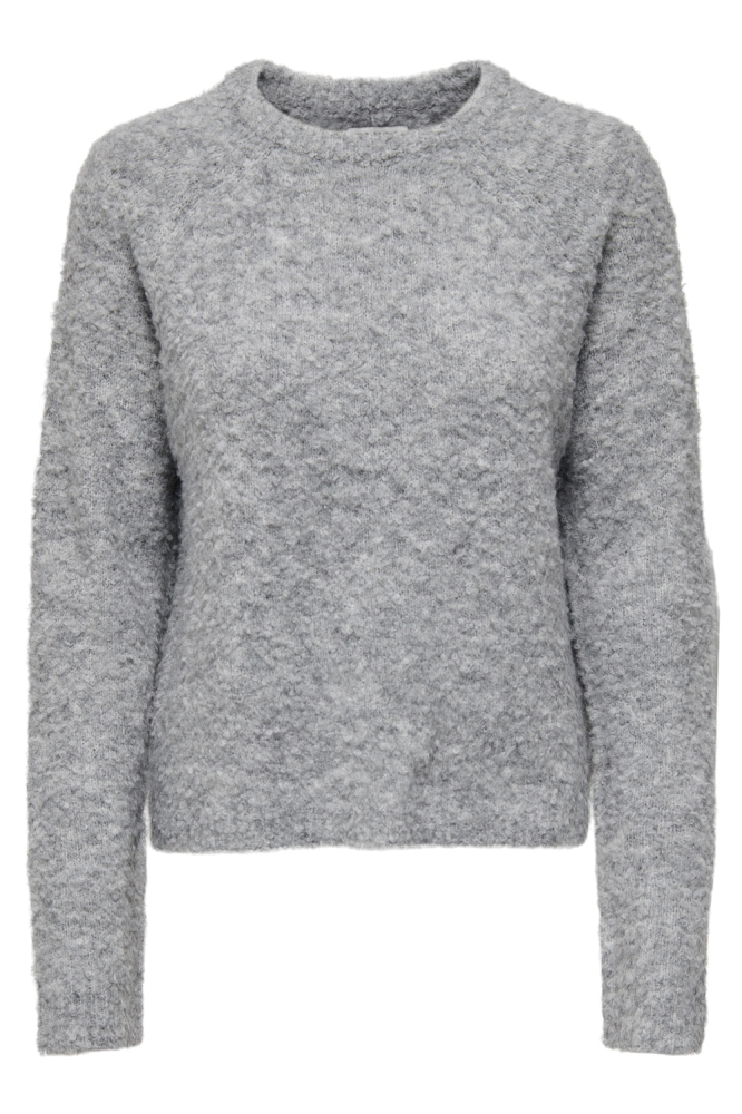 ONLCIROLA LS O-NECK KNT 15331235 LIGHT GREY MELANGE