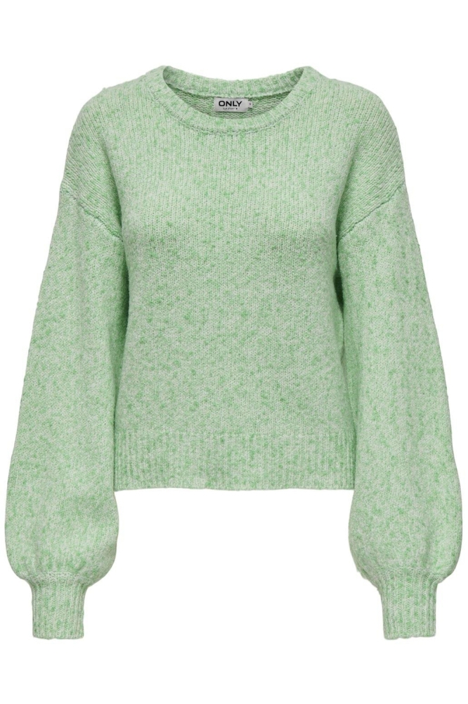 ONLJULIANA LS O-NECK KNT 15328259 Absinthe Green/Birch Mela