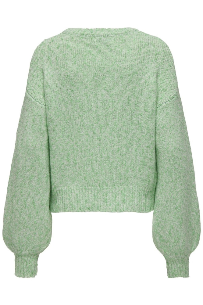 ONLJULIANA LS O-NECK KNT 15328259 Absinthe Green/Birch Mela