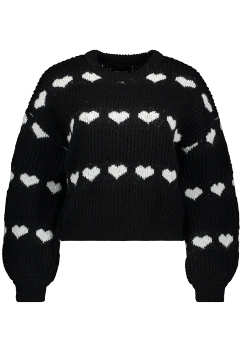 Pieces pcnove ls o-neck heart knit bc