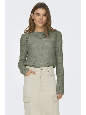 Jacqueline de Yong Trui JDYSUN LAY L/S BOATNECK PULLOV. KNT 15287384 DEEP LICHEN GREEN