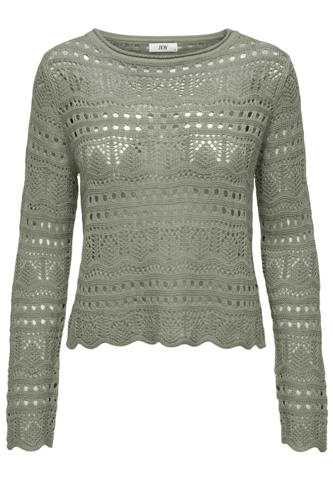 Jacqueline de Yong jdysun lay l/s boatneck pullov. knt