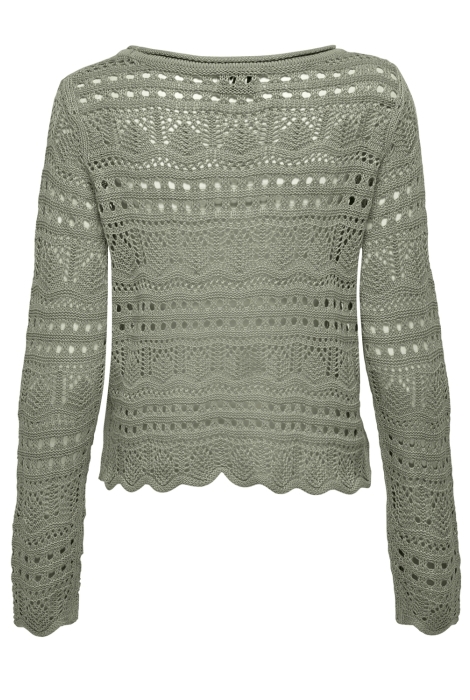 Jacqueline de Yong jdysun lay l/s boatneck pullov. knt