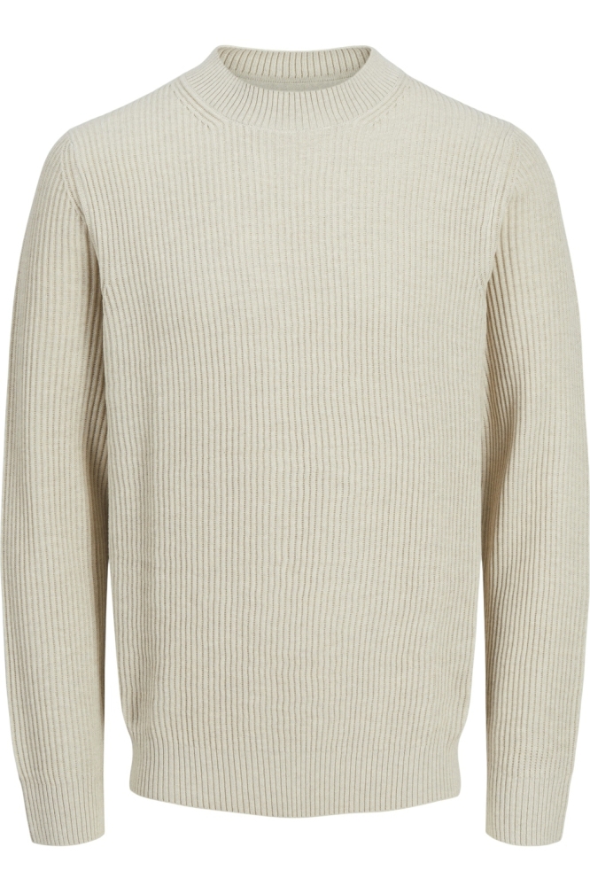 JPRBLALIAM KNIT MOCK NECK 12273146 Greige/Melange