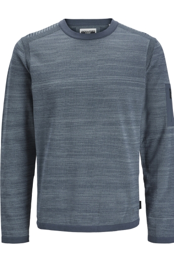 Jack & Jones Trui JCOMACE KNIT CREW NECK SMU 12270974 Midnight Navy/Melange